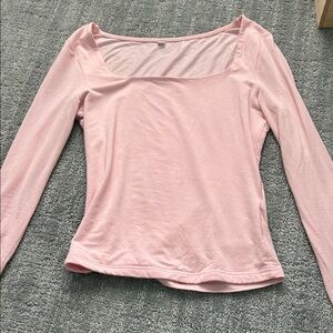 Pink Long Sleeve Women's Top